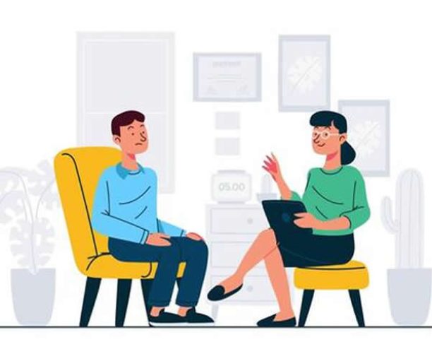 man-consultation-with-psychologist-free-vector